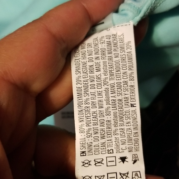 NWT Forever 21 Swimwear One Pie Aqua Size XL - Picture 5 of 6